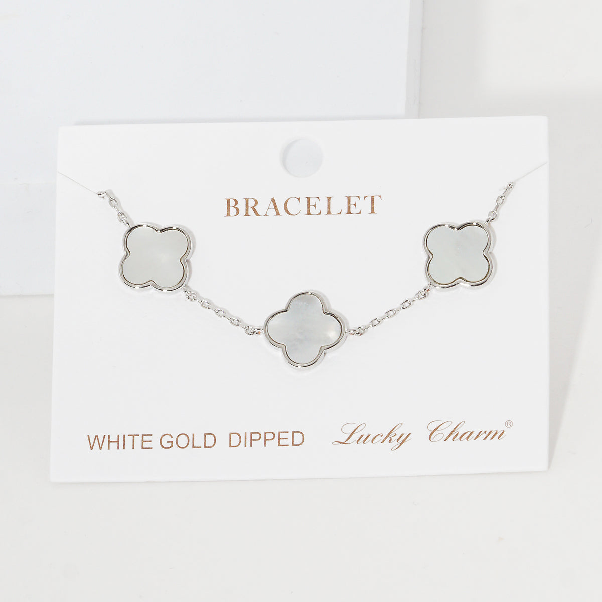 Enamel Clover Station Bracelet — PB2439