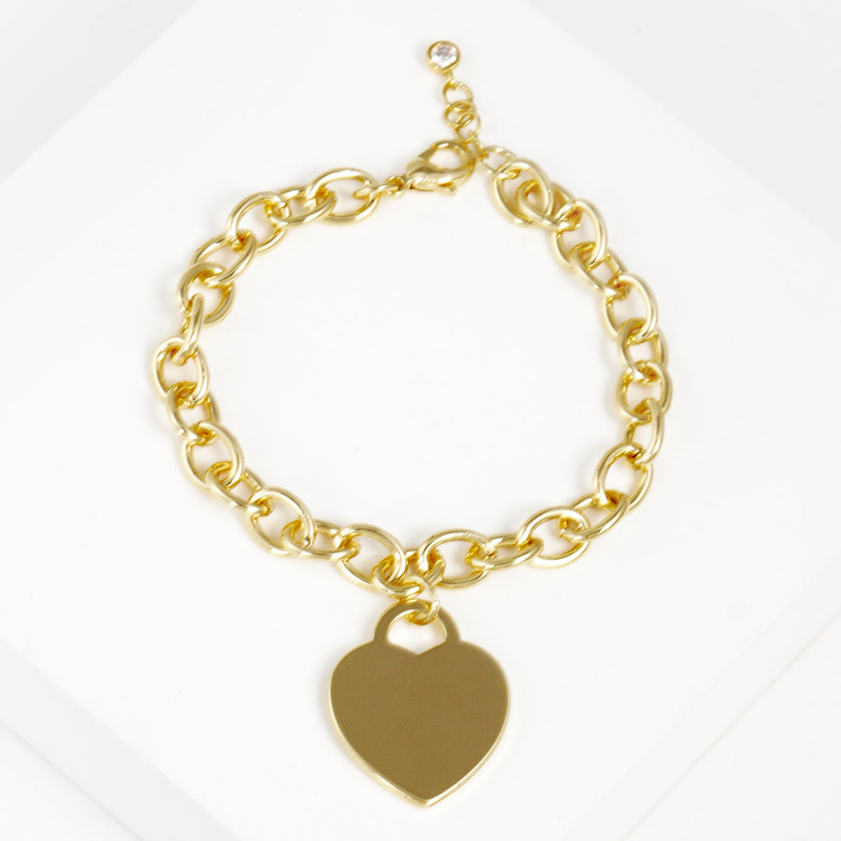 Heart Charm Chain Bracelet — PB2800