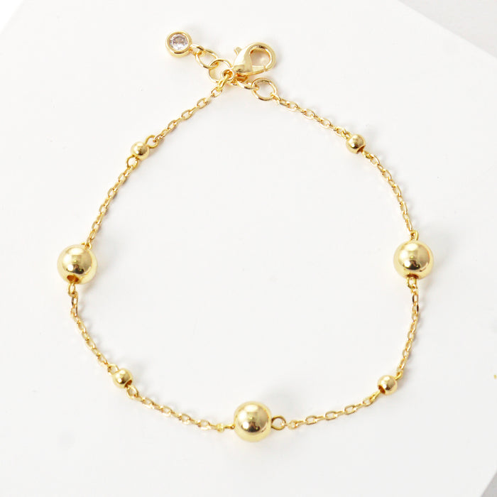Large Bead Station Bracelet — PB2813
