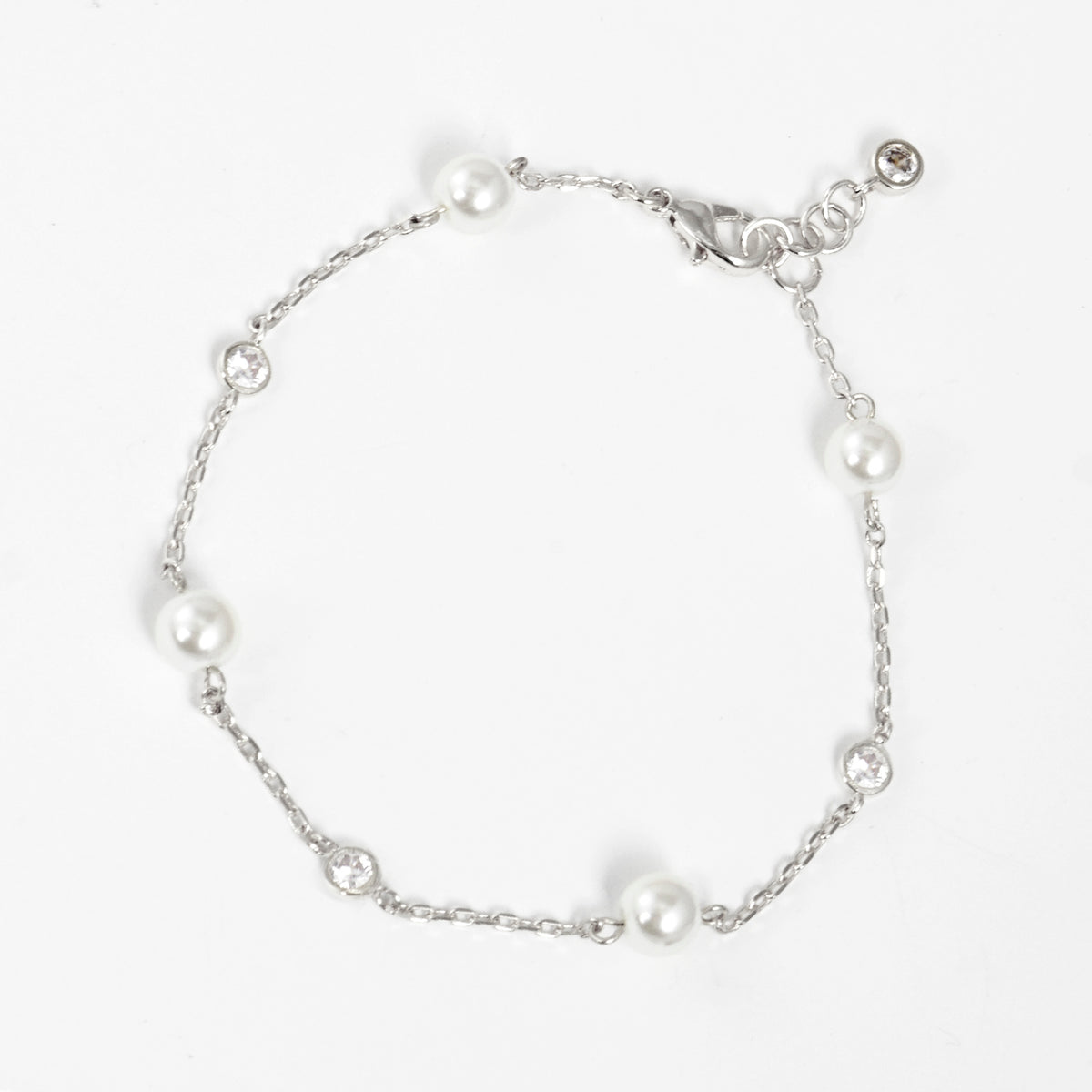 Large Pearl Station Bracelet — PB2814