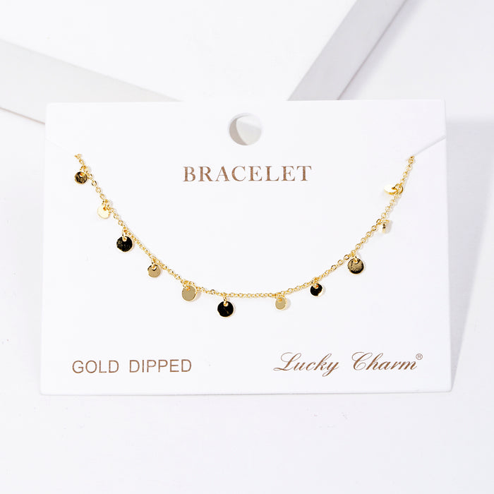 Round Drop Charm Bracelet — PB2830