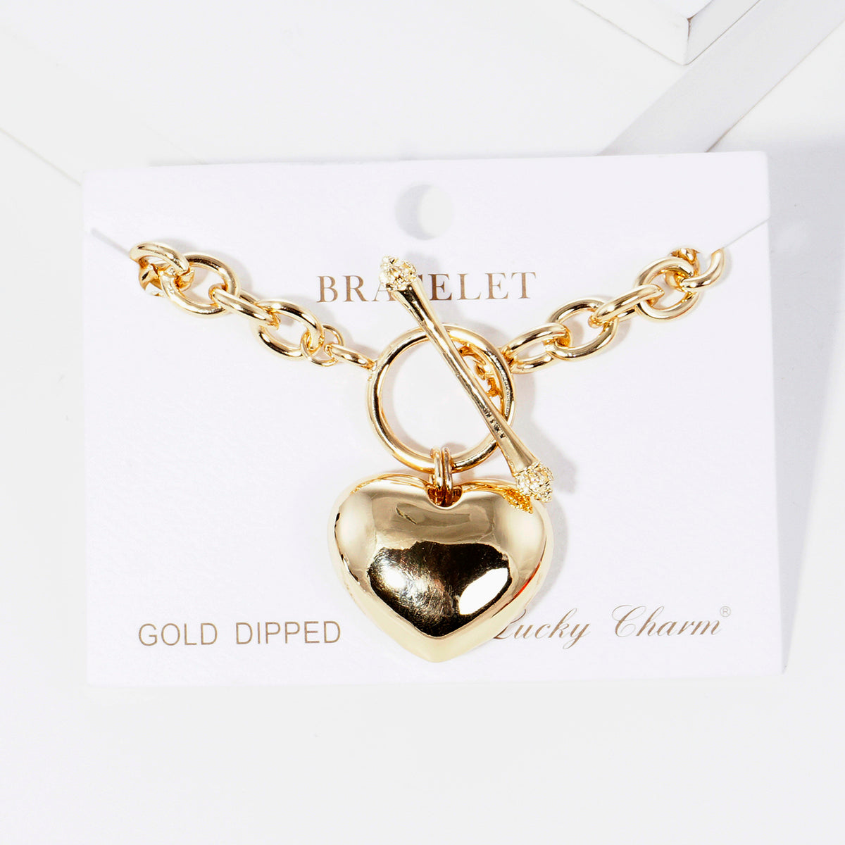 Heart Toggle Chain Bracelet — PB2856