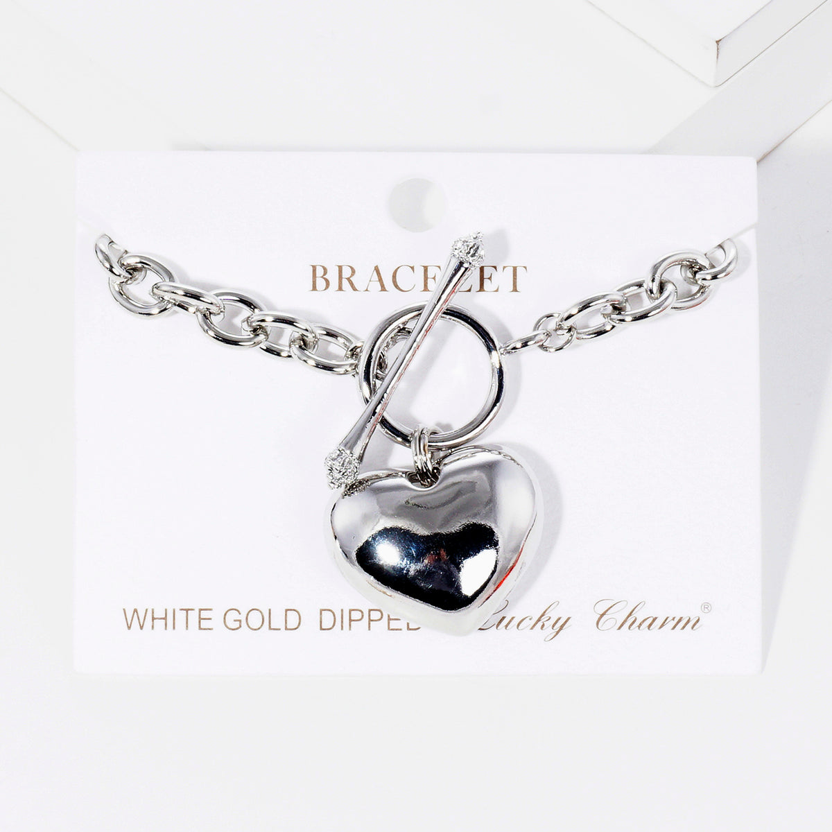 Heart Toggle Chain Bracelet — PB2856