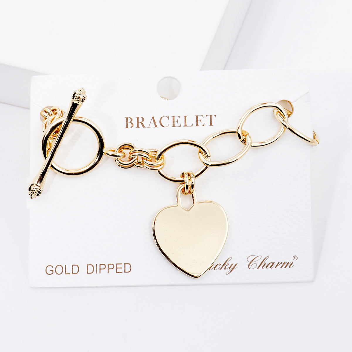 Heart Toggle Chain Bracelet — PB2857