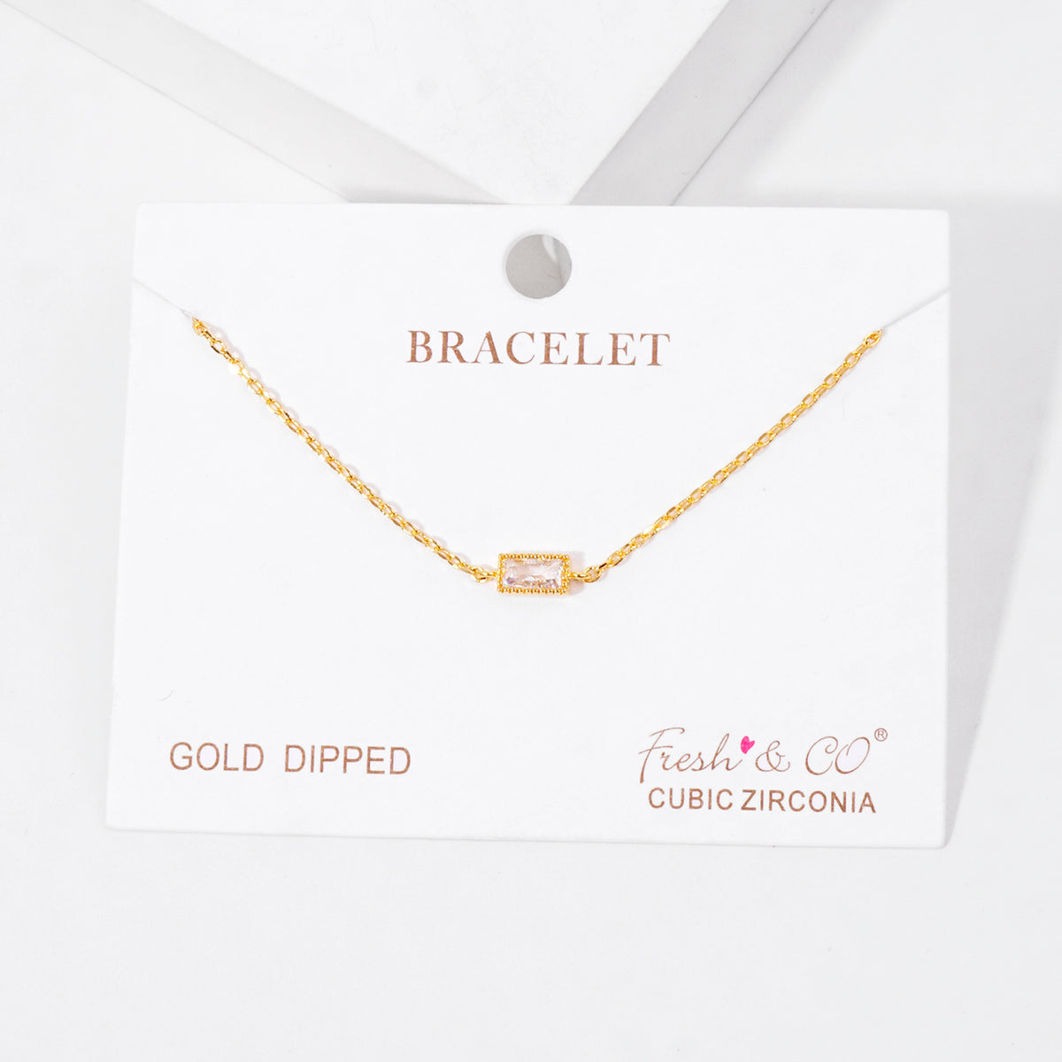 Colored Solitaire Stone Station Bracelet — PB2858