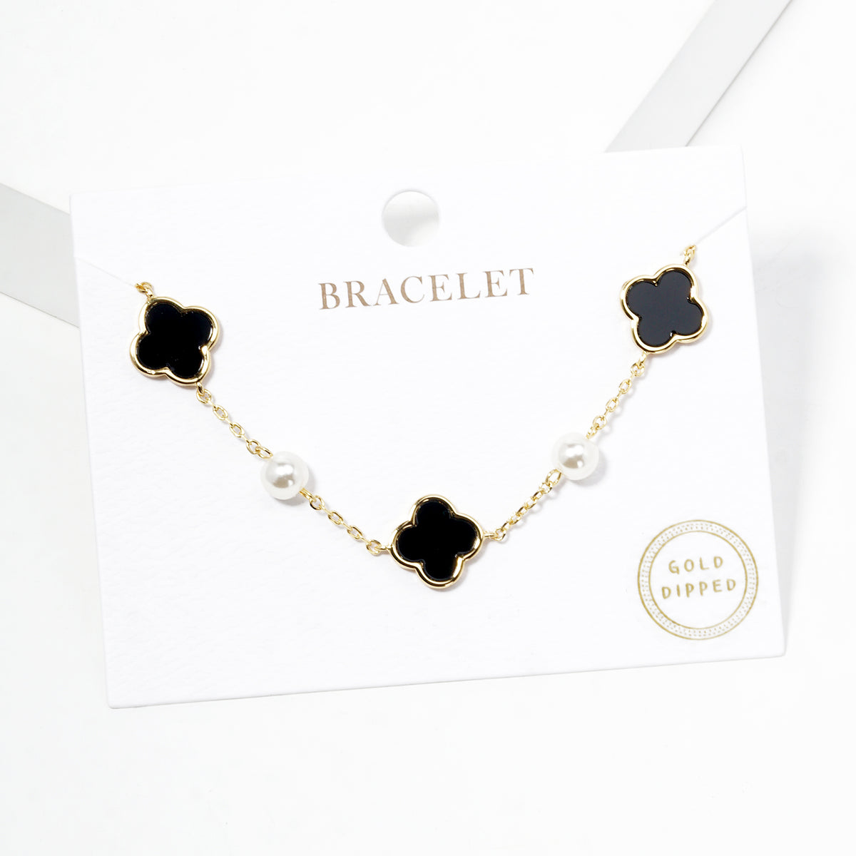 Enamel Clover Station Bracelet — PB2898