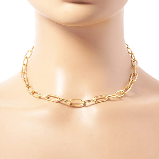 Handcrafted Paperclip Link Chain Necklace