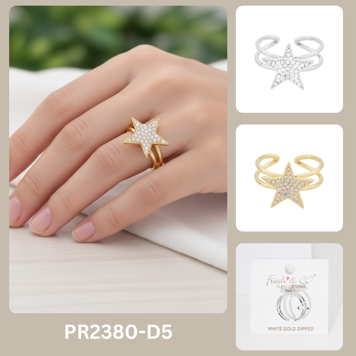 PR2380 free size ring