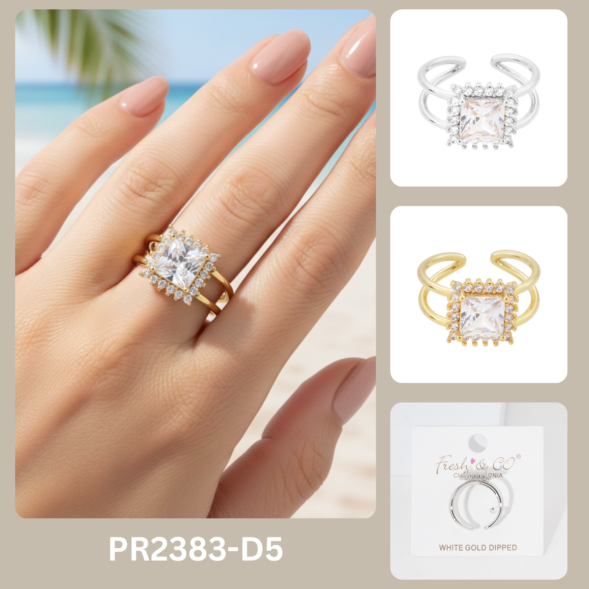 PR2383 free size ring