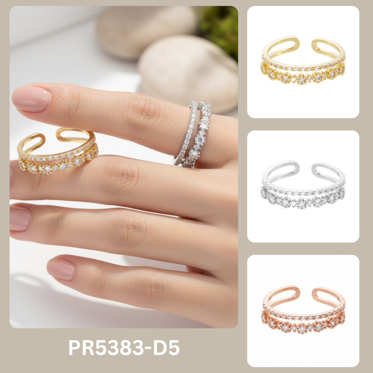 PR5383 free size ring