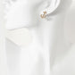 Polished Metal 17mm Anchor Nautical Stud Earrings