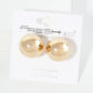 Polished Metal 18mm Brass Ball Stud Earrings