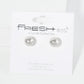 Polished Metal 8mm Brass Ball Stud Earrings