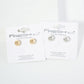 Polished Metal 8mm Brass Ball Stud Earrings