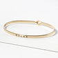 Relax Engraved Inspirational Bangle Bracelet
