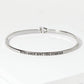 Remember Why You Started Engraved Inspirational Bangle Bracelet