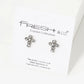 Rhinestone 11mm Cross Stud Earrings