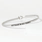 See Good In All Things Engraved Inspirational Bangle Bracelet