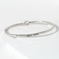 Self Love Engraved Inspirational Bangle Bracelet