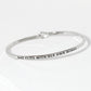 She Flies With Her Own Wings Engraved Inspirational Bangle Bracelet