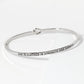 She Is Clothed In Strength And Dignity Engraved Inspirational Bangle Bracelet