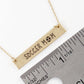 Soccer Mom Engraved Horizontal Bar Pendant Necklace