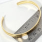 Soul Sisters Engraved 18K Gold Dipped Open Cuff Bangle Bracelet