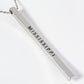 State Of Mississippi Engraved Vertical Bar Pendant Necklace