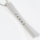 State Of Texas Engraved Vertical Bar Pendant Necklace