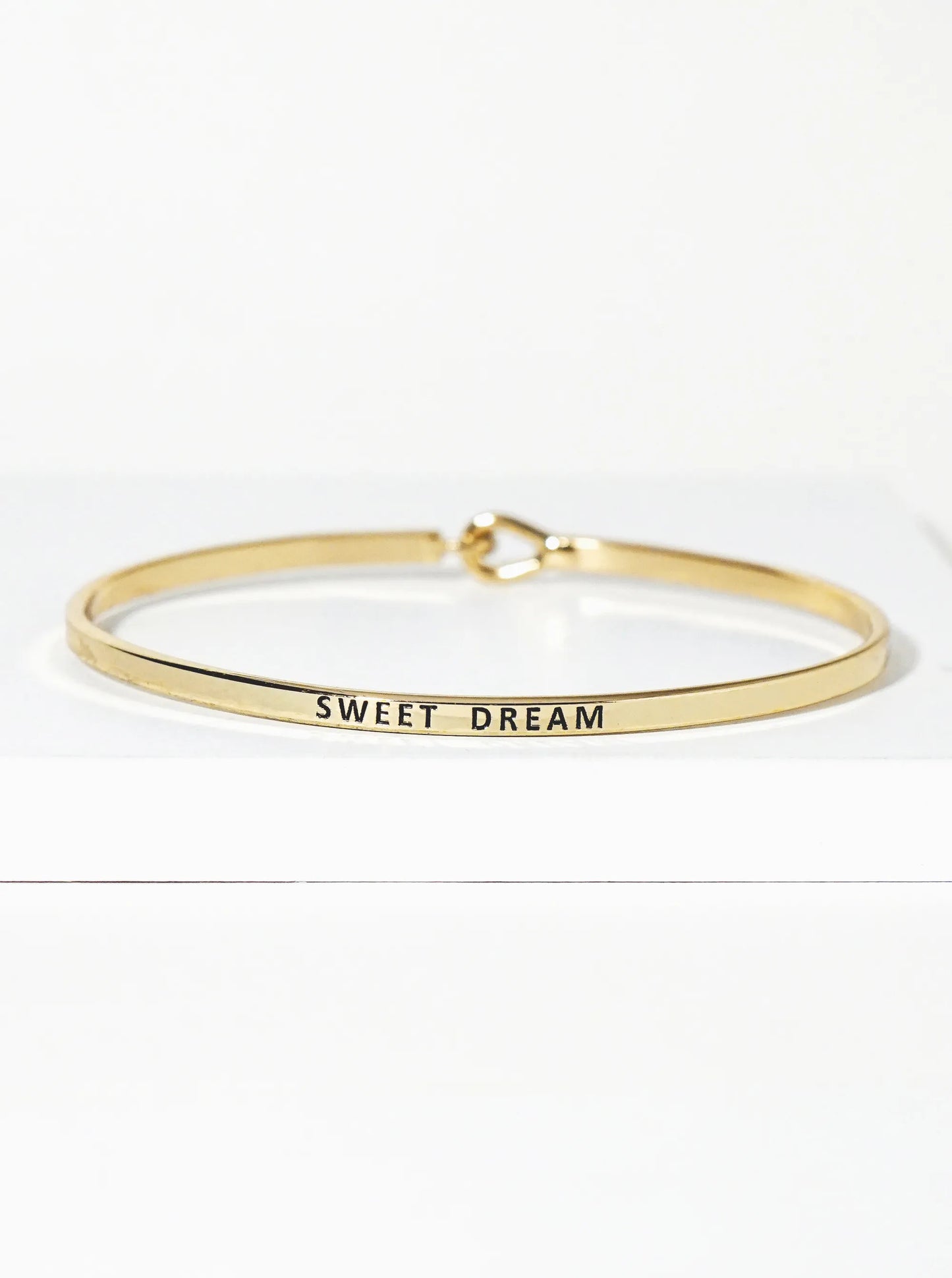 Sweet Dream Engraved Inspirational Bangle Bracelet