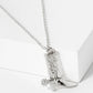 Textured Cowboy Cowgirl Boot Pendant Necklace