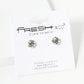 Textured Metal 6mm Dainty Love Knot Stud Earrings
