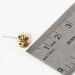 Textured Metal 9mm Love Knot Stud Earrings