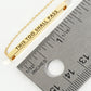 This Too Shall Pass Engraved 18K Gold Dipped Horizontal Brass Bar Pendant Inspirational Necklace