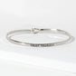 Trust Yourself Engraved Inspirational Bangle Bracelet