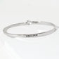 Unicorn Engraved Inspirational Bangle Bracelet