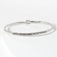 When Words Fail Music Speaks Engraved Inspirational Bangle Bracelet