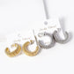 White Gold Dipped 30mm Bold Hoop Earrings