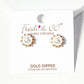 White Gold Dipped 8mm Pearl With CZ Stones Post Stud Earrings