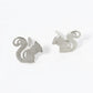 18K Gold Dipped 9mm Flat Squirrel Stud Earrings