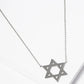 18k Gold Dipped Brass Star Of David Pendant Necklace