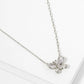 18K Gold Dipped CZ Butterfly Pendant Necklace