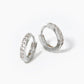 18k Gold Dipped CZ Pave 10mm Huggie Hoop Earrings