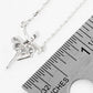 White Gold Dipped CZ Pave Ballerina Pendant Necklace