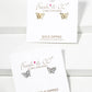 White Gold Dipped CZ Pave Butterfly Dainty Stud Earrings