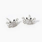 18k Gold Dipped CZ Pave Crab Stud Earrings