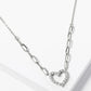 18k Gold Dipped CZ Pave Heart Pendant Necklace
