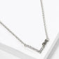 18K Gold Dipped CZ Pave Love Chevron Pendant Necklace