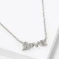 18K Gold Dipped CZ Pave Love Pendant Necklace