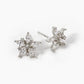 18k Gold Dipped CZ Pave Star Stud Earrings